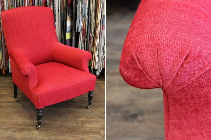 restauration d'un fauteuil anglais