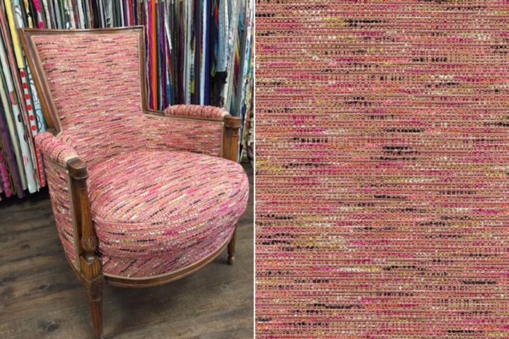 restauration fauteuil voltaire tissu cambon